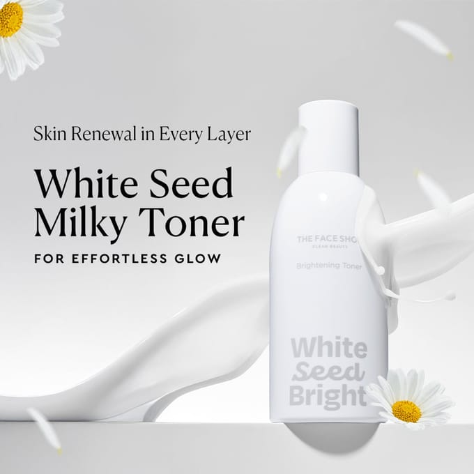 THE FACE SHOP White Seed Brightening Toner 145ml AUTHENTIC STORE white