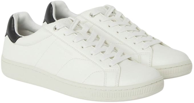 Björn Borg Deuce (T305) Sneaker Heren - Witte Sneaker - Lage Schoen - Wit/Zwart - Maat 43