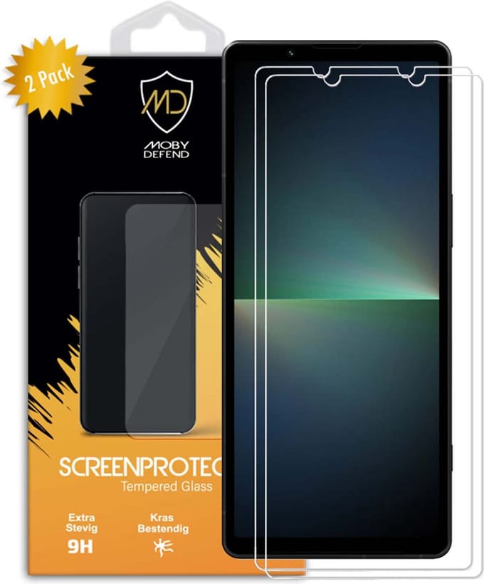 2-Pack MobyDefend Screenprotectors - Geschikt voor Sony Xperia 5 V - Case-Friendly Screensaver - Gehard Glas