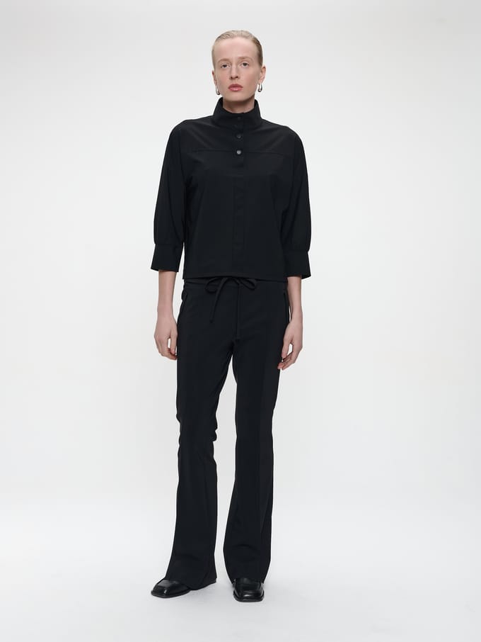Indy pants bonded technical Jersey | Black - Black / XXS