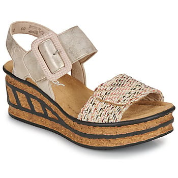 Rieker Sandalen Plat Sandalen Plat - beige - Maat 39