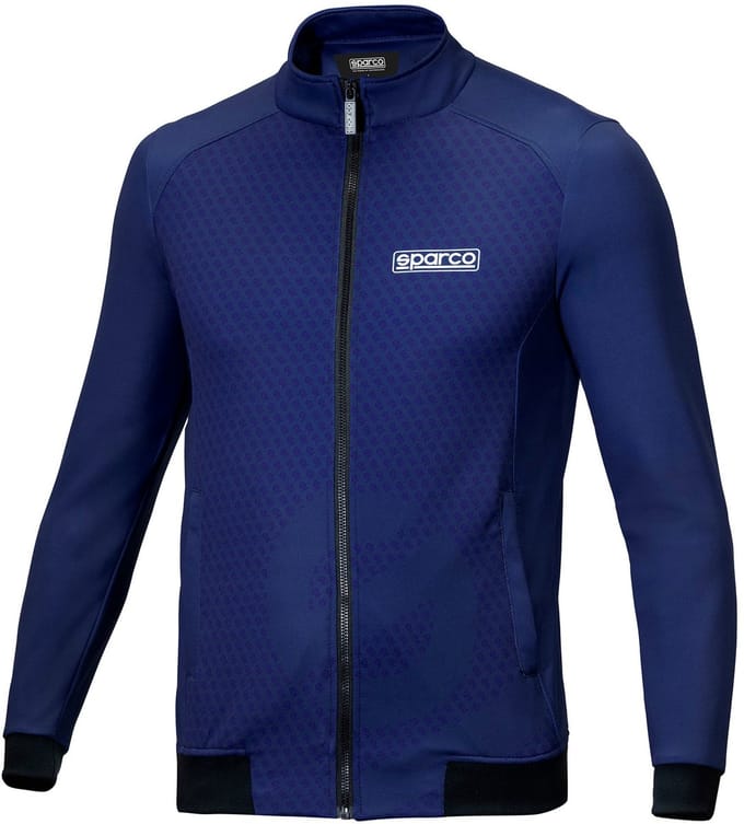 Sparco Full Zip Sweatshirt Subly Sweatshirt - Zwart/Marineblauw