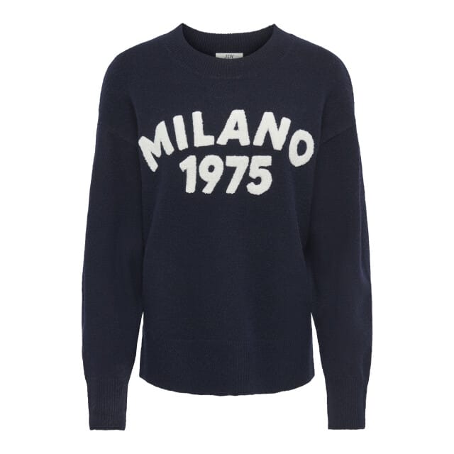 Jacqueline de Yong Trui Jdyciao L/s O-neck Pullover Knt 15376534 Sky Captain/w.cloud D Dames Maat - M