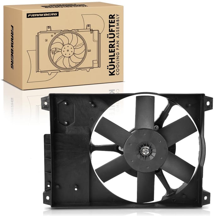 Frankberg 1x Motorradiator enkele ventilator