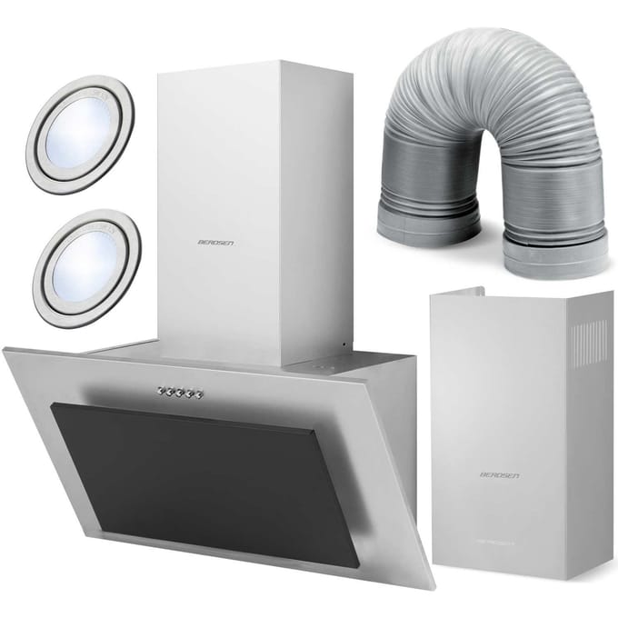 Berdsen BT-209 – Schouwafzuigkap – 60 cm – Inox & Zwart