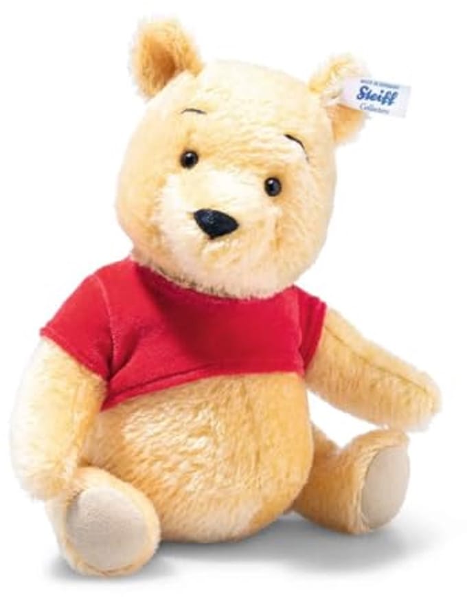 Steiff pluche Disney Winnie the Pooh knuffel - 26 cm geel.