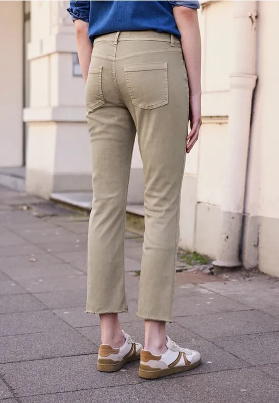 High Waist kick flare broek in Slim Fit