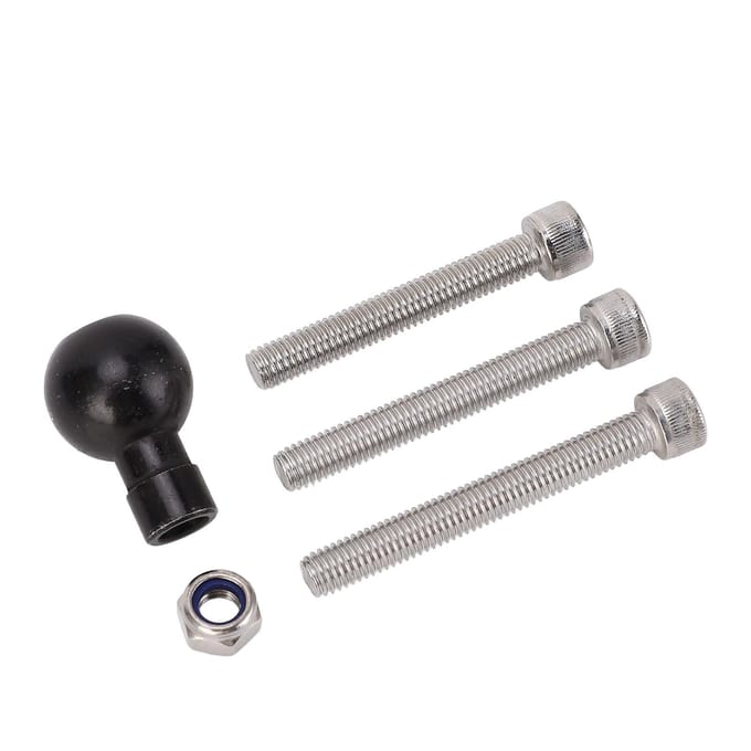Motorfiets Stuurklem Basis Vorkpen Kogelbasis Kogelkopbasis met M8 Beugelbout 1 Inch gray