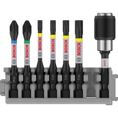 Bosch BITSSÆT IMPACT PH/PZ/TX 50MM QUHOLD 8ST