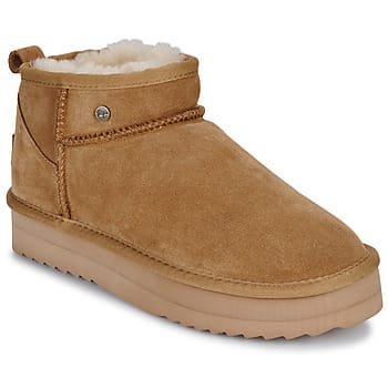 Warmbat Durack Suede Boot Plateau Dames Laarzen - Cognac
