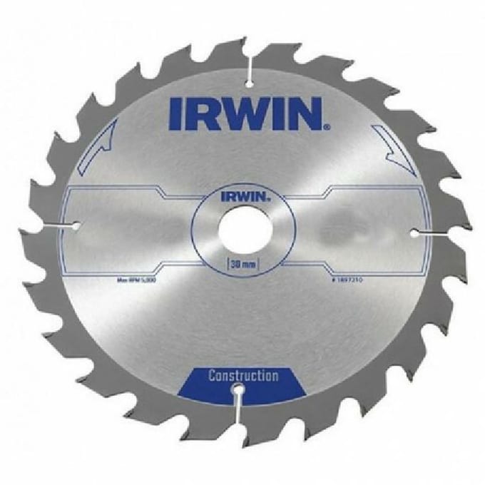 Irwin Construction - Cirkelzaagblad - 200mm - 40 ZT - ATB Constructiegeometrie