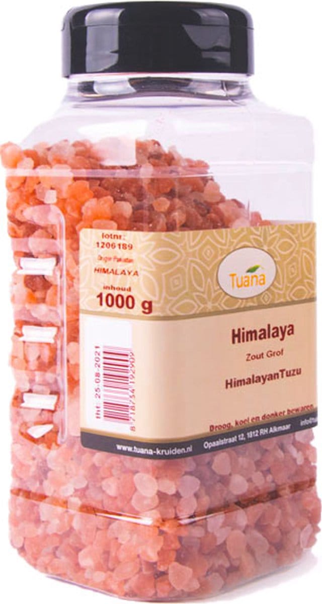 Tuana Kruiden - Himalaya Zout (grof) - Strooibus 1000 Gram - GP-H-0004