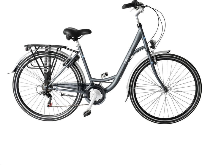 Wheelerz damesfiets 6 versnellingen matgrijs
