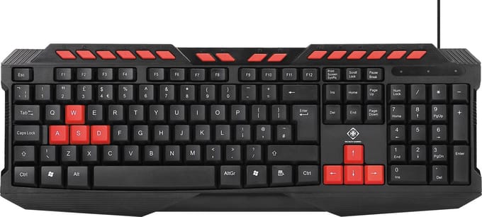 Deltaco GAMING - Gaming toetsenbord - Engels (VK) - Zwart