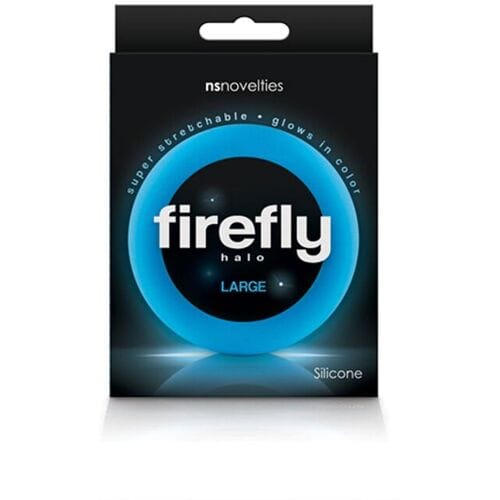 Firefly - Halo - Cockring - Glow-in-the Dark Blauw 60 mm