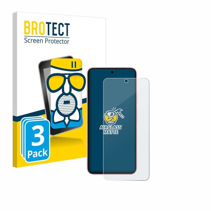 BROTECT - Screenprotector voor Google Pixel 8 (case-friendly) - Folie Beschermfolie Beschermglas matte 3 Stuks