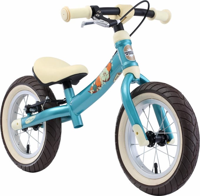 Bikestar meegroei loopfiets Sport 12 inch, turquoise