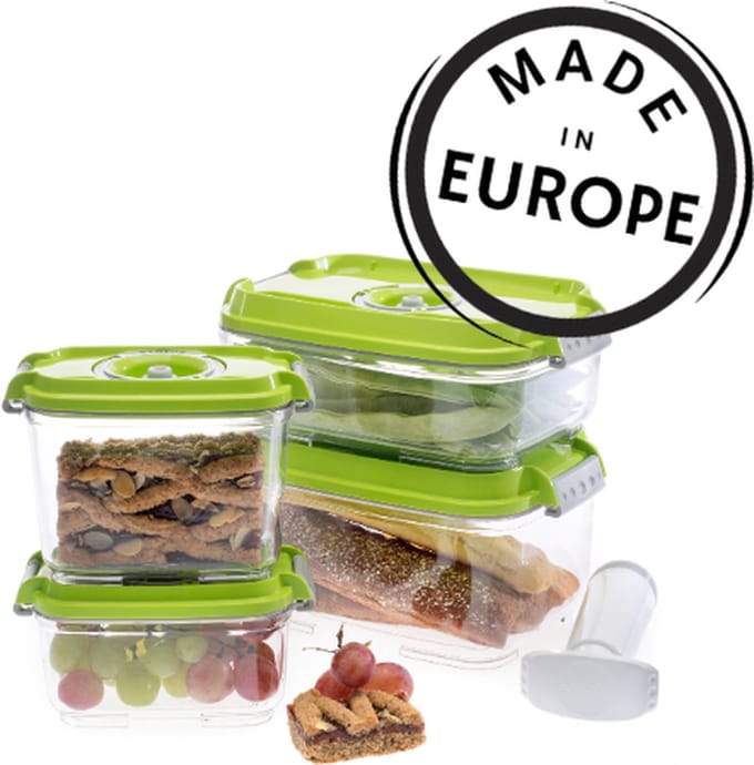 Servo Kitchenware - Vacuüm Containers - BPA-vrij - Inclusief pomp