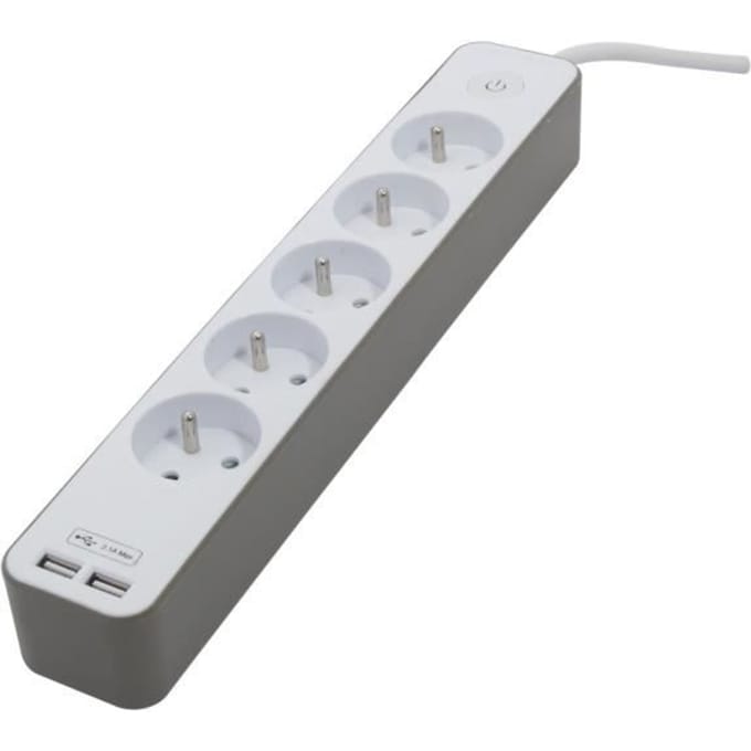 Power Socket - 5 Sockets with Switch Chacon 49710 (1,5 m)
