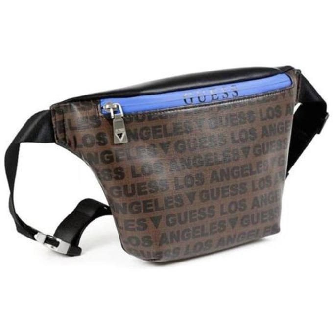 Guess, Dan, Textiel Heuptasje, Billen, Zwart/Bruin, Voor Mannen