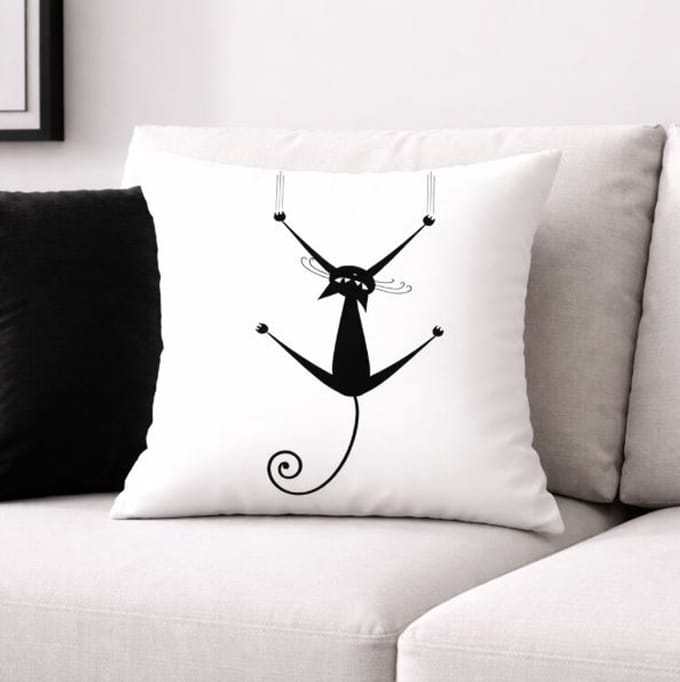 Whisker Whimsy Collection Kussenhoes - 45x45 cm