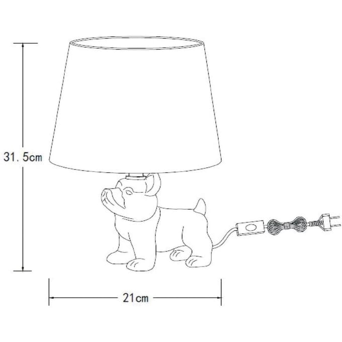 Lucide EXTRAVAGANZA SIR WINSTON - Tafellamp - 1xE14 - Goud