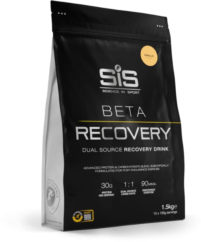 SIS - BETA Recovery drink poeder - post workout proteïne poeder - 1:1 Dual-source carbohydrate - vanille - 1,5 kg (15 servings)