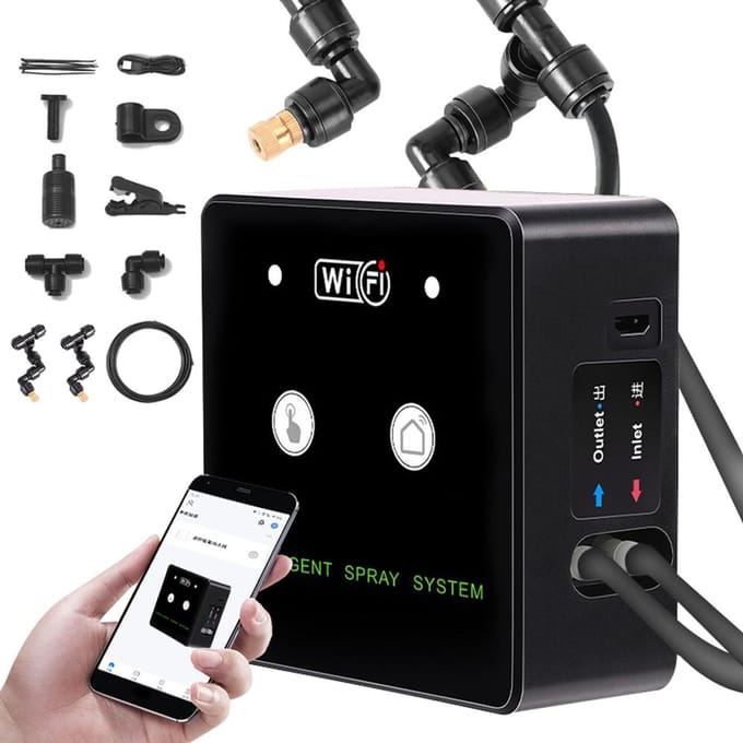 Wifi Regenwoud Terrarium Tijdgestuurde Nevelsysteem Reptiel Intelligente Bevochtigingsspraykit veelkleurig