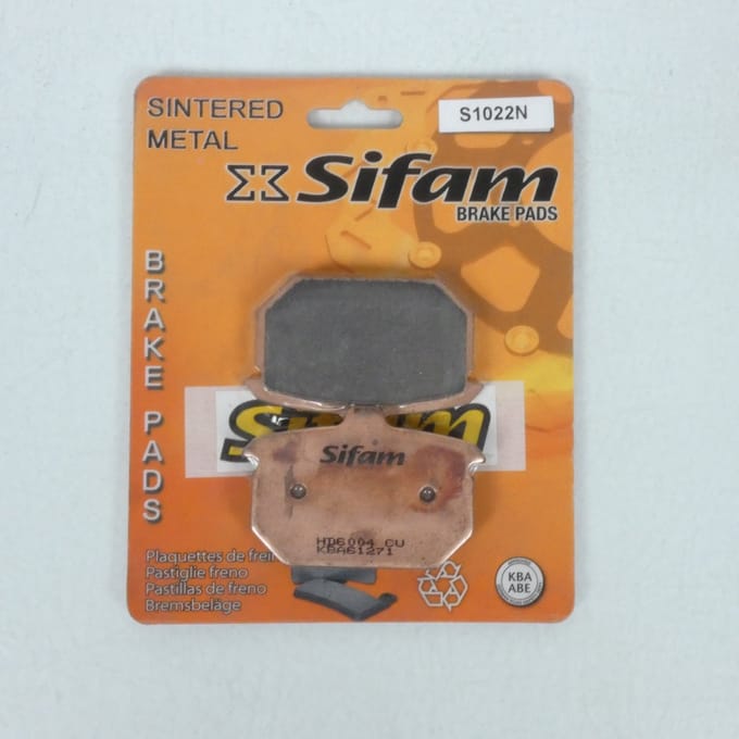 sifam remblokken voor nieuwe auto's