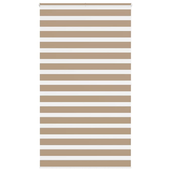 vidaXL - Zebra - Blind - 135x200 - cm - stofbreedte - 130,9 - cm - polyester - zandbruin
