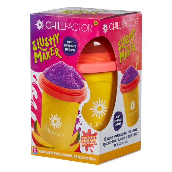 Chillfactor Slushy Maker Fruitastic Mango Mania - kleurrijke ijs slushie beker.