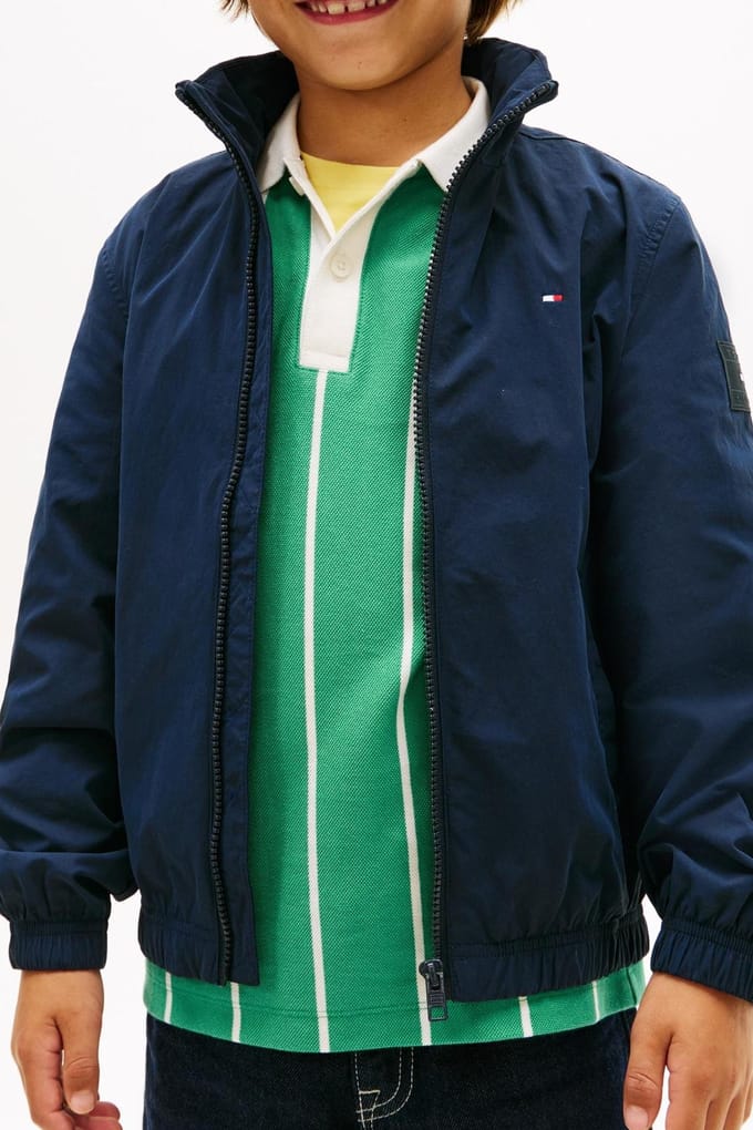 Tommy Hilfiger Boys Essential Jacket Dark Night Navy Größe: 7 | Jacken Outlet | kids | Schwarz