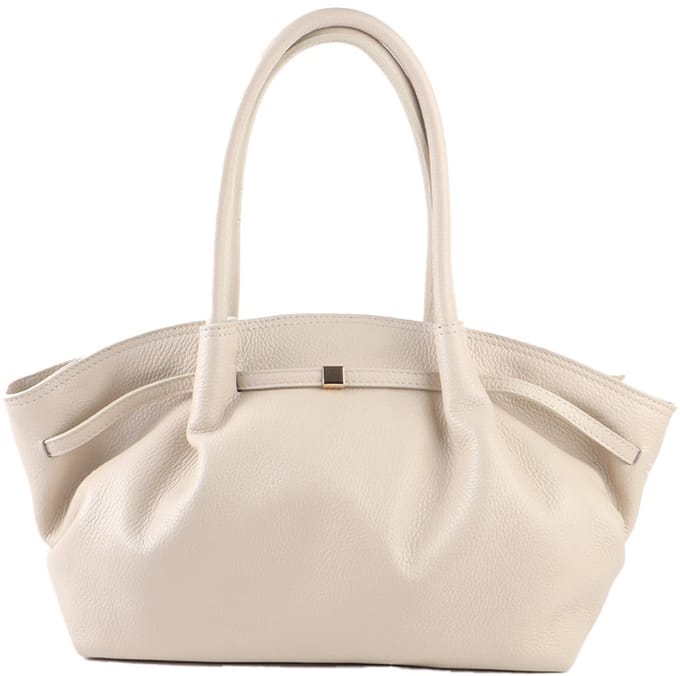 Giuliano Lederen handtas Nayome - Made in Italy - Beige