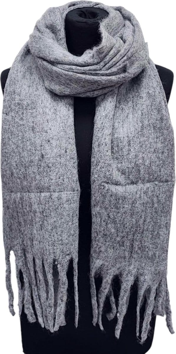 Warme Sjaal - Wintersjaal - Grijs - 220 x 50 cm (8851242#)