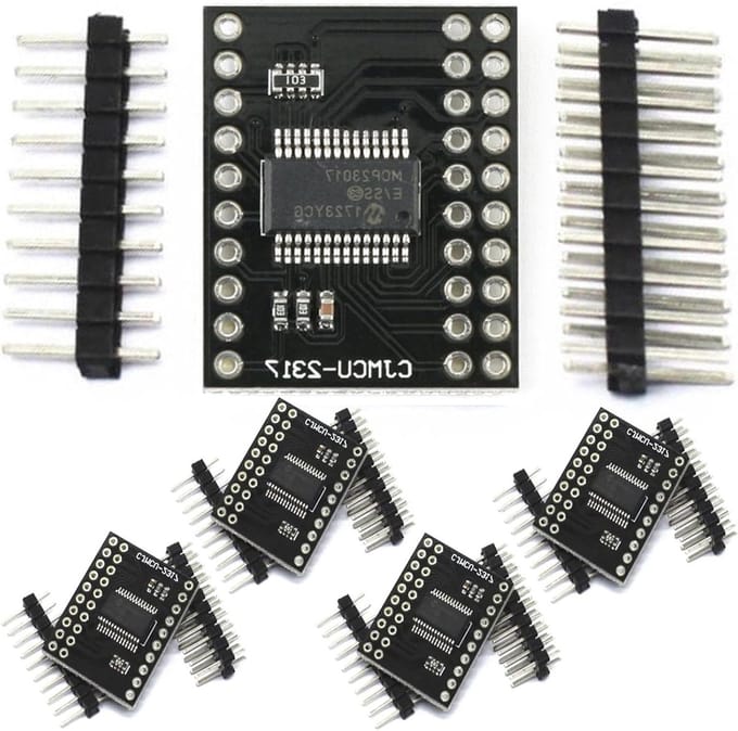 5-delige I2C bi-directionele 16-bits I/O expander module met 10MHz seriële interface en MCP23017 pins voor eenvoudige uitbreiding
