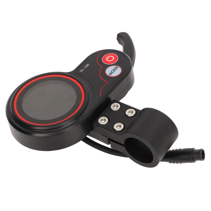 Panneau d'affichage pour scooter électrique, écran LCD étanche à 6 broches, panneau de commande pour scooter électrique black