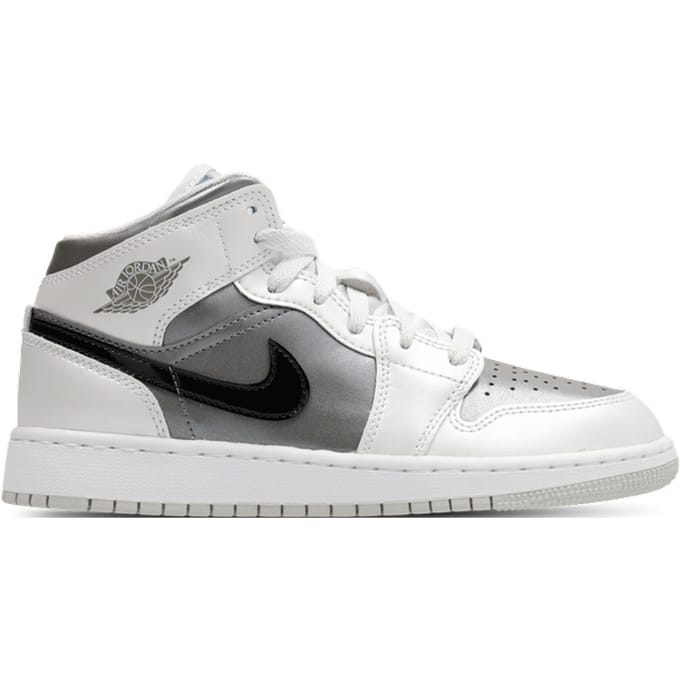 Jordan Aj1 Mid Kindersneakers - Grijs - Maat 38 - Leer