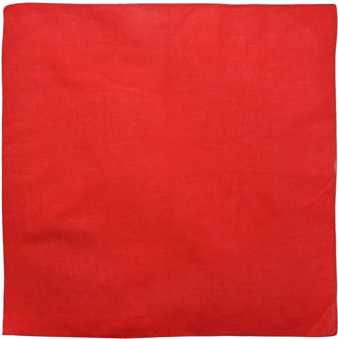 Haarsoires Haarband Bandana Zakdoek 55cm – Basic – Rood - Multifunctioneel Accessoire voor Haar, Festivals en Mode - One Size & Unisex