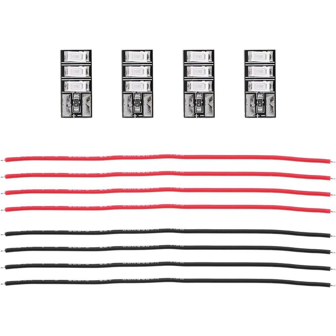 4 stuks Kleine 4‑6S Mini LED Lichtbord RC Rode LED's Set voor FPV Racing Frame Kit gray