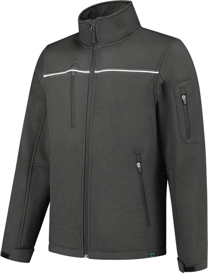 Tricorp 402701 Softshell Luxe Rewear - Donkergrijs - L