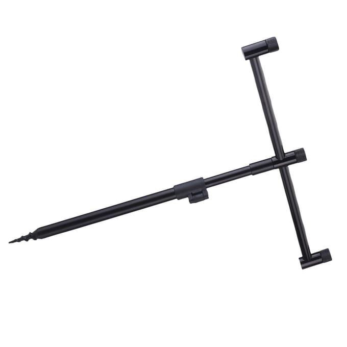 2-delige Vis Bank Stick Aluminiumlegering Hengelsteun Hengel Grondhouder 30 50cm 30-50cm black