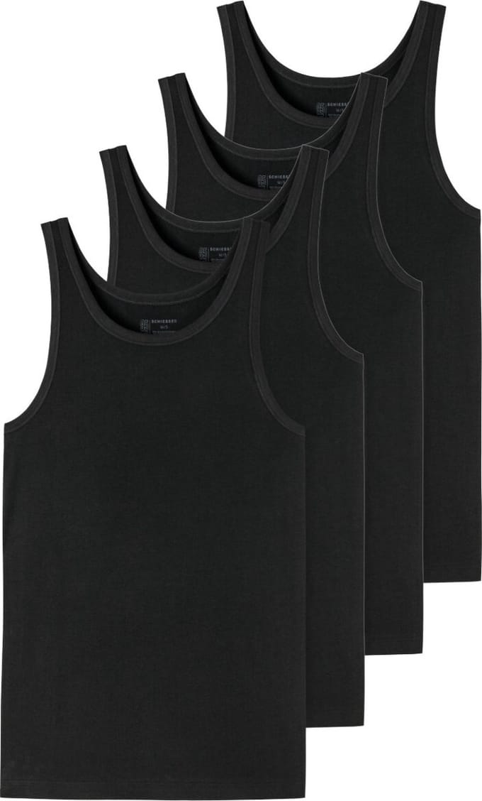 Schiesser Heren Onderhemd 4 pack - 95/5 - Cotton