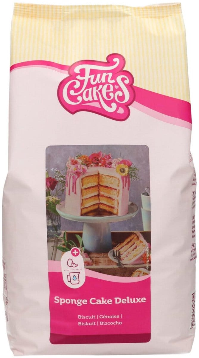 FunCakes Bakmix voor Biscuit Deluxe - 4kg - Luchtige Taartbodem - Mix voor Biscuit