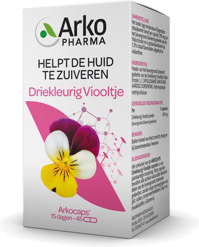 Arkocaps Driekleurig Viooltje Capsules 45CP