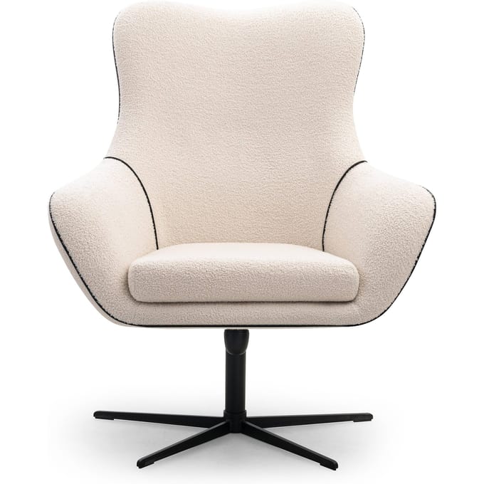 Fauteuil ESSI met draaifunctie bouclé | NADUVI Collection