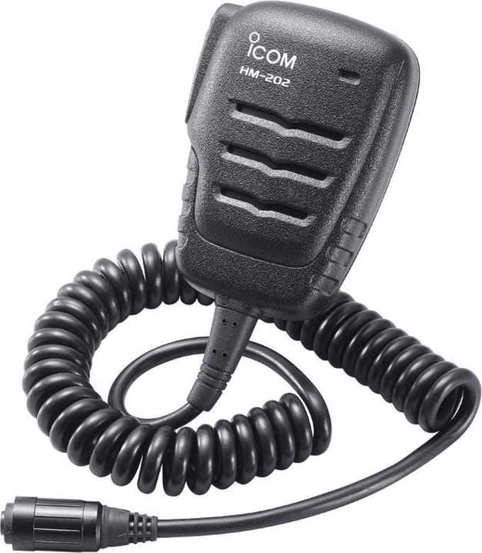 Icom HM-202  Waterproof speaker mike IC-M73E, IC-M93D