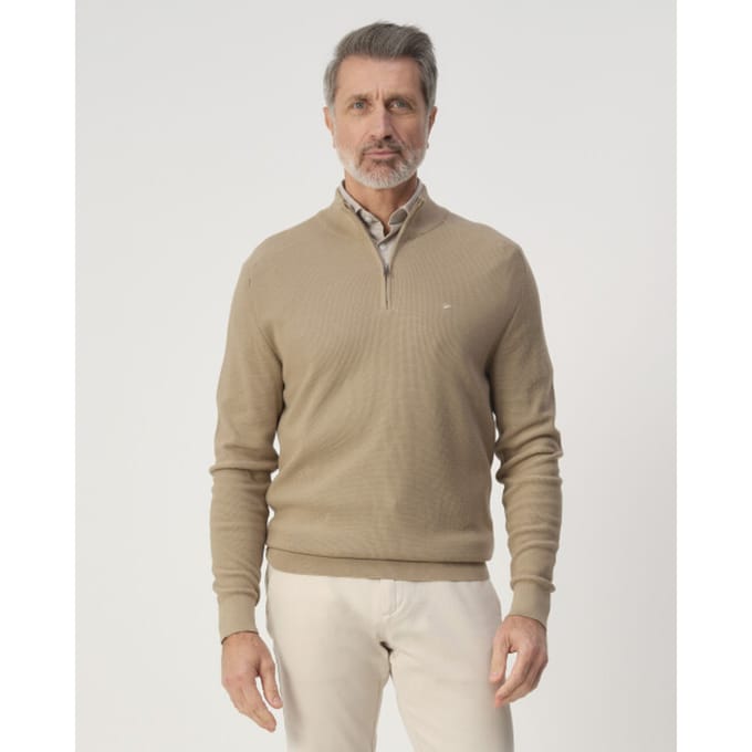 Campbell Schipperstrui Heren Lemon Pepper Beige