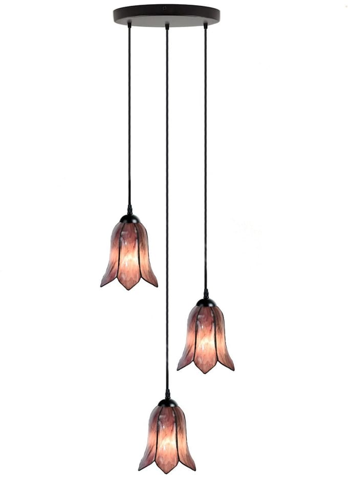 Tiffany Kroonluchter Gentian Purple 3 - Art Deco Trade