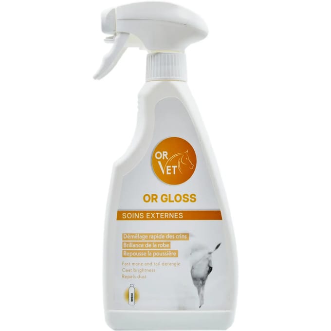 Ontklitspray voor paarden OR-VET Or-Gloss