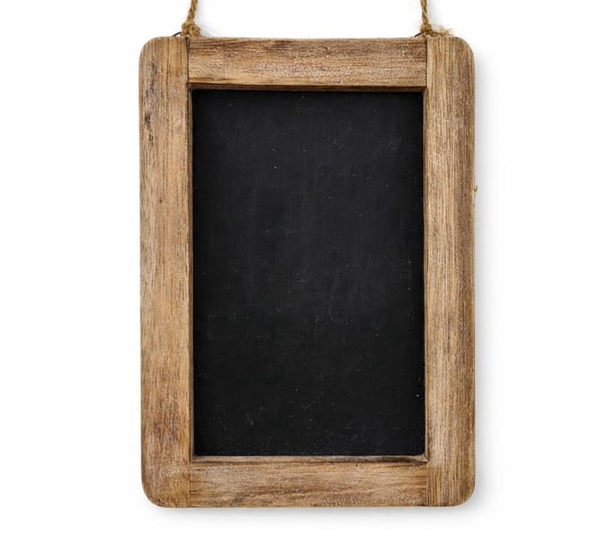 Deco lei 22x16cm natural / black